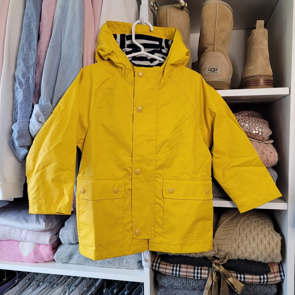 The Gap, Toddler, Jersey-Lined, Yellow Raincoat - NEW with Tags - Size 3T
